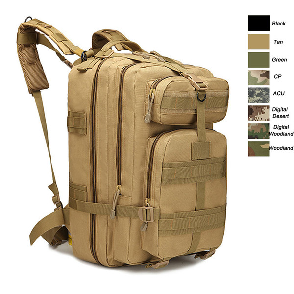 Oudoor Waterproof Tactical Pack / Bag/ Rucksack / Knapsack / Assault Combat Camouflage Tactical Camo Upgraded 3P Backpack SO11-002