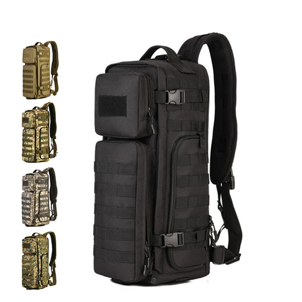 50L Tactical Backpack MOLLE Waterproof 3 ways to carry multi-functional Assault Backpack Laptop Pack for Hiking Camping Climbing