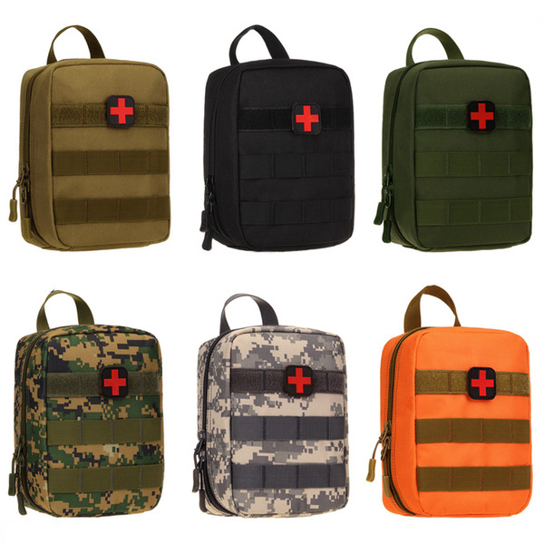 Outdoor Tactical Medical First Aid Kit Emergency Kits Bag Camouflage Waist Pack Hiking Climbing Camping Travel Tactical EDC Molle Pouch