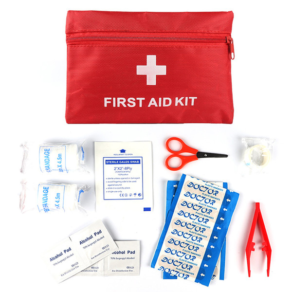 Emergency Survival Gear Mini First Aid Kit for Travel Home Office Vehicle Camping Include Emergency Foil Blanket Scissors