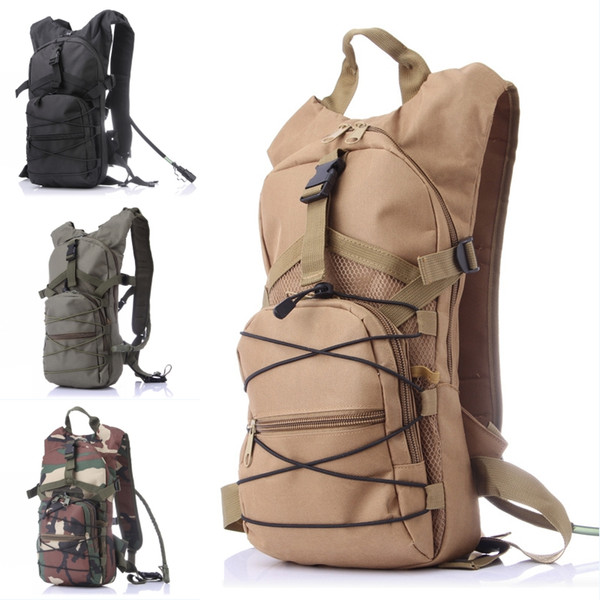 2.5L Waterproof Nylon Camo Hydration Bag Multifunctional Outdoor Mountaineering Bags Tactical Backpack Men Camping Climbing Rucksack G583F