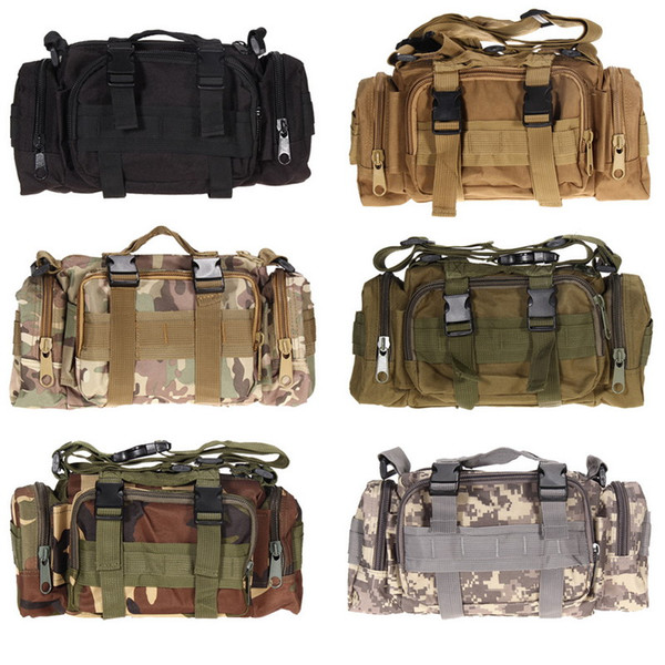 Hiking Pouch Bag Camouflage 3L 600D Waterproof Waist Bag Oxford Climbing Canvas Bags Outdoor Tactical Camping Storage