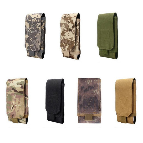 Outdoor Camouflage Bag Tactical Phone Holder Pack Sport Waist Belt Case Waterproof Nylon EDC Sport Pouch Hunting Camo Bags