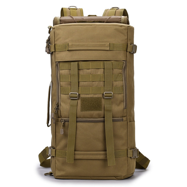 Men Wearable Tactical Outdoor Backpack made of nylon material, wear-resistant and water resistant, comfortable and durable.