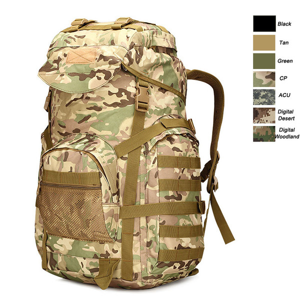 Oudoor Sports Waterproof Tactical Pack / Bag/ Rucksack / Knapsack / Assault Combat Camouflage Tactical Camo Hiking Backpack NO11-026