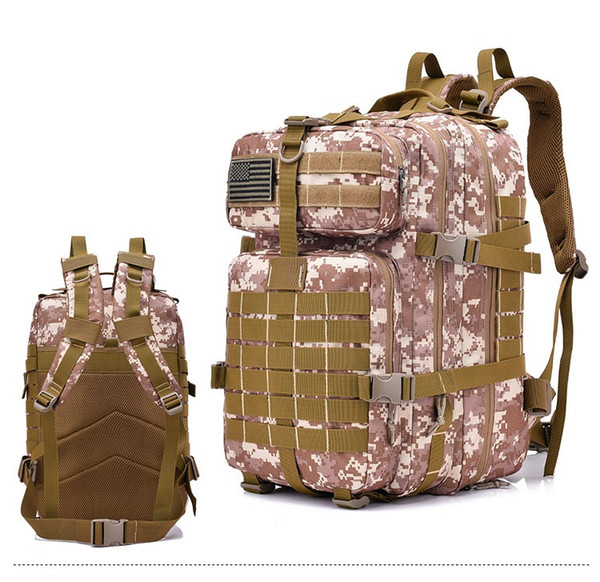 Hiking Camping Bag 3D outdoor Tactical Trekking Rucksack Outdoor Sports Camouflage Bag Tactical Backpack Free freight 5 color mk0454