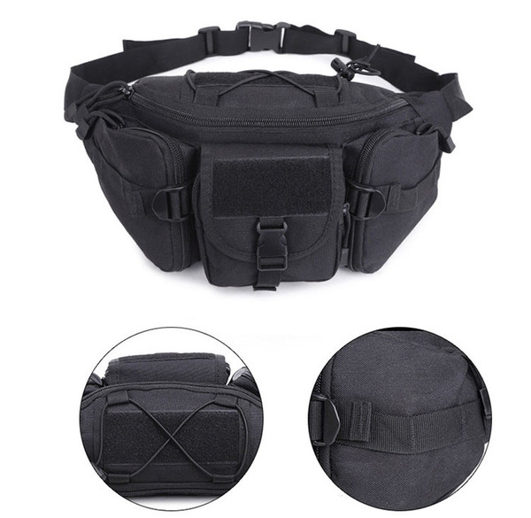 7 Styles Outdoor Camping Waist Bag 600D Tactical Waist Pack Shoulder Bags Multi-Pocket Molle Unisex Climbing Hiking Pouch Belt Purse M118F