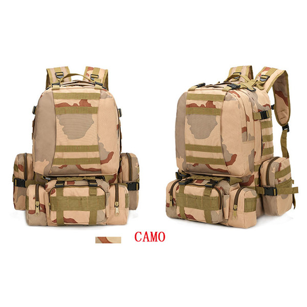 Tactical Camouflage Backpack Outdoor Sport Climbing Hiking Camping Sport Bag 11 Colors Hiking Camping Water Resistant Bags A-11