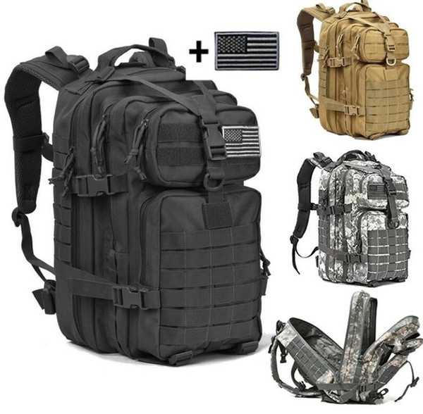 40L Tactical Assault Pack Backpack Molle Waterproof Bug Out Bag Small Rucksack for Outdoor Hiking Camping Hunting Free Shipping