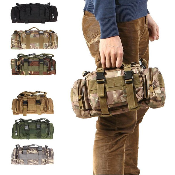 6L 600D Waterproof Waist Bag Oxford Climbing Bags Outdoor Tactical Camping Hiking Pouch Bag mochila bolsa