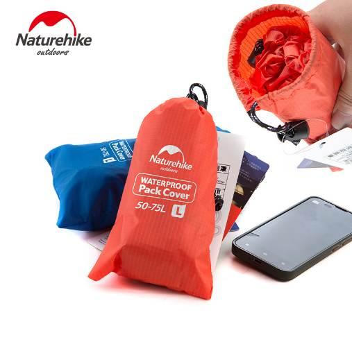 NatureHike Bag Cover 20~75L Waterproof Rain Cover For Backpack Camping Hiking Cycling School Backpack Luggage Bags Dust Covers