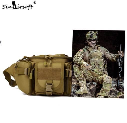 SINAIRSOFT Tactical Molle Bag Waterproof Waist Fanny Pack Hiking Fishing Sports Hunting Waist Bags Camping Sport Bag Belt