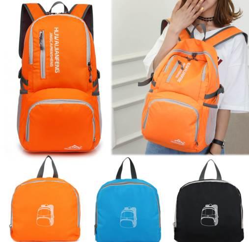 25L Waterproof Folding Backpack Large Capacity Ultra-Light Outdoor Camping Backpack Nylon Hiking Rucksack Soft Cycling Bag