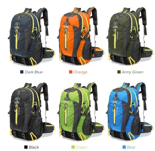 40L Waterproof Tactical Backpack Hiking Bag Cycling Climbing Backpack Laptop Rucksack Travel Outdoor Bags Men Women Sports Bag