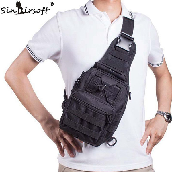 SINAIRSOFT Tactical Chest pack Fly Equipment 600D Nylon Wading Chest Pack Crossbody Sling Single Shoulder Bag Outdoor Sports Backpack LY0014