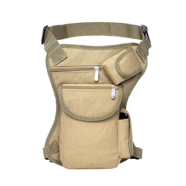 Canvas/Nylon Men Waist Pack Leg Drop Bags Motorcycle Crossbody Messenger Shoulder Belt Bum Male Hip Purse Pouch Thigh Bags A-10