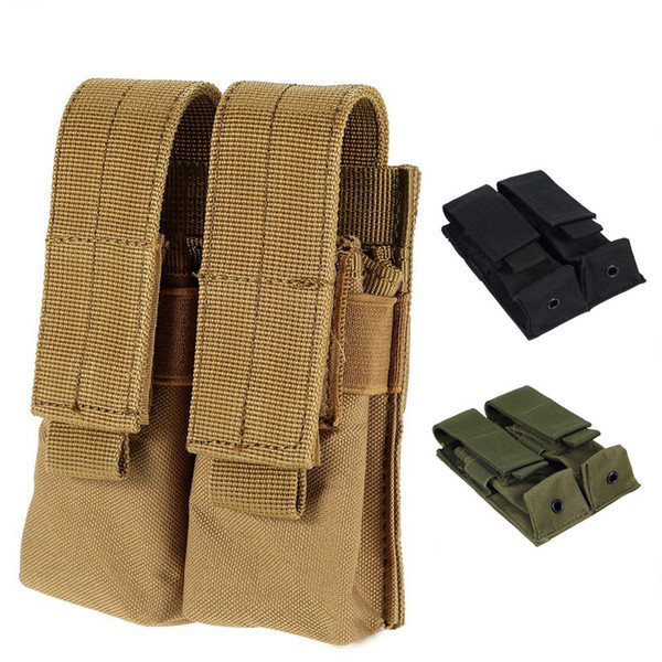 Mag Holder Cartridge Clip Pouch Pistol Handgun Tactical MOLLE Double Magazine Pouch NO11-537