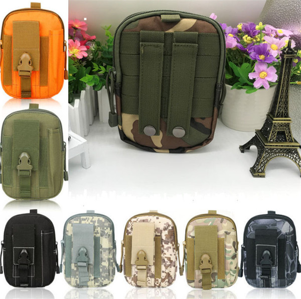 Hot Camping Climbing Bag Outdoor Tactical Molle Hip Waist Belt Wallet Pouch Purse Phone Case for IPhone waist pocket mk578