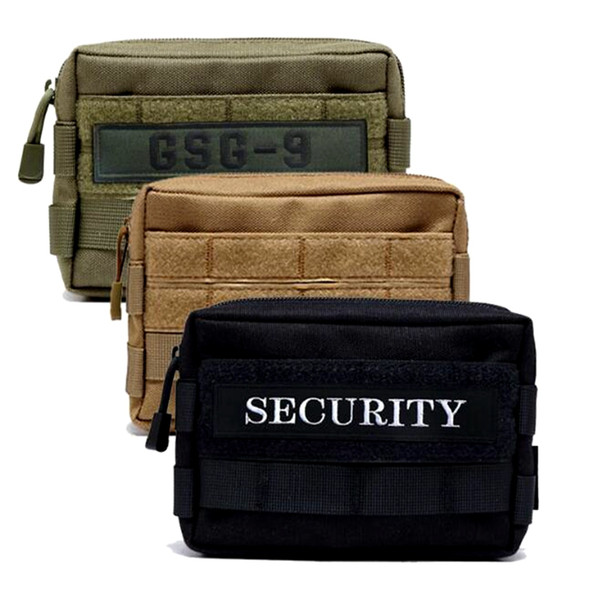 B-08 horizontal Nylon Waist Bag Universal Canvas Holster Molle Hip Waist Packs Belt Bag Wallet Pouch Purse Phone Cases For iPhone Zipper