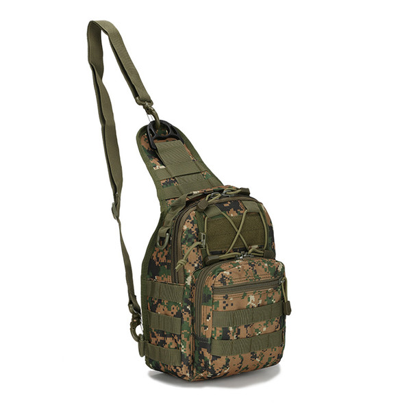 Brand design canvas bag fashion camouflage field sports small chest bags cross body riding outdoor tactical bags 6L 10 colors