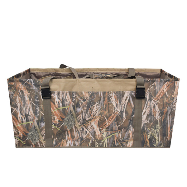 12 Slot Duck Decoy Bag with Padded Adjustable Shoulder Strap Slotted Decoy carriers for Duck Goose Turkey Hunting Bag