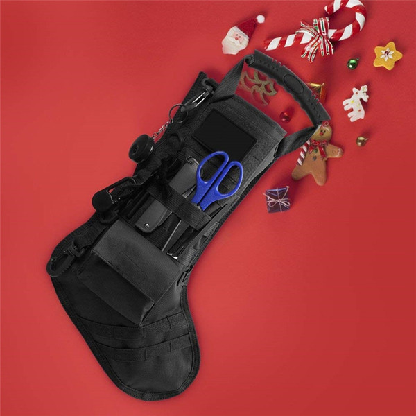 Hanging Tactical Molle Christmas Stocking Bag Dump Drop Pouch Utility Storage Bag Combat Hunting Magazine Pouches Socks Gift Pack