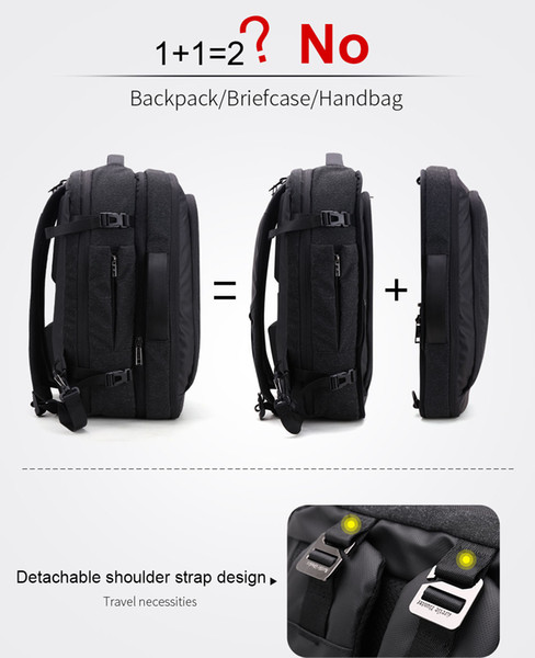 Disassemble Multifunction 17 inch Laptop Backpacks For Teenager Business Male Mochila Men Travel Backpack Bag A-50