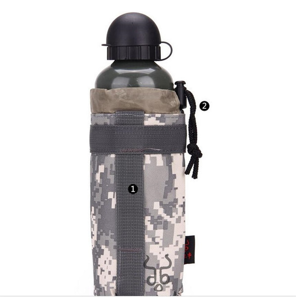 Outdoor Sports Water Bottle Pocket MultiFunction Pouch Case Holder Waist Hanging Bag Leisure Hiking Travel Accessories Bag Camouflage 11zy Y