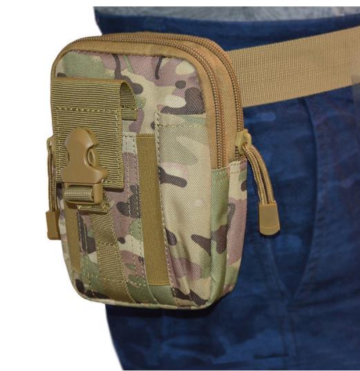 Tactical camouflage Fanny pack waterproof sports multifunctional bag tactical Fanny pack outdoor running mobile phone sports Fanny pack