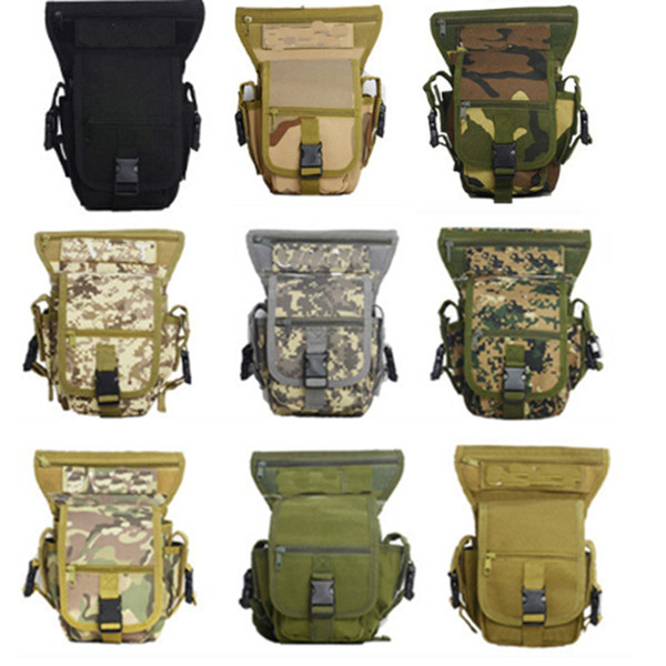 Men Multi-purpose Leg Bag Racing Drop Motorcycle Outdoor Bike Cycling Thigh Tactical Bag Camo Riding Thermite Versipack