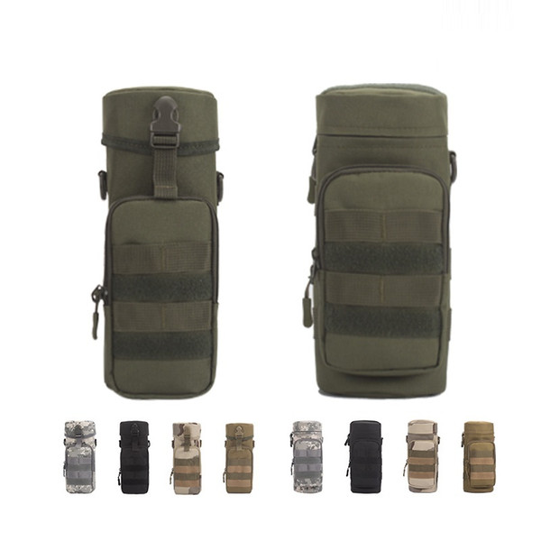 Hiking Camping Bag Tactical Trekking Rucksack Outdoor Sports Camouflage Bag Tactical Insulation water bottle package Kettle bag mk455