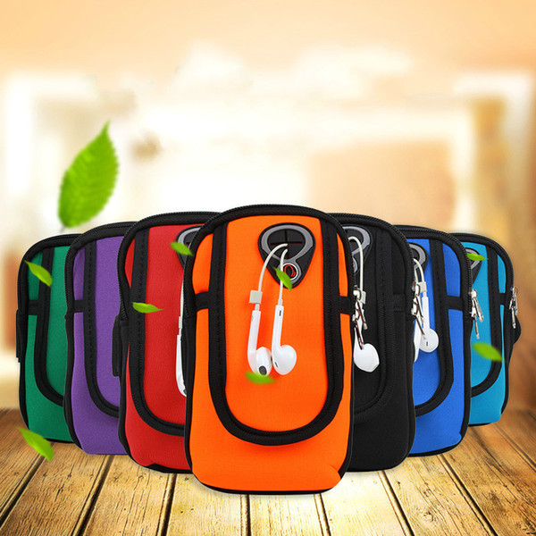 Outdoor sports armband running Arms Hang Sets of Arm Package Running Tied To Carry Outdoor Waterproof Bag for iphone X