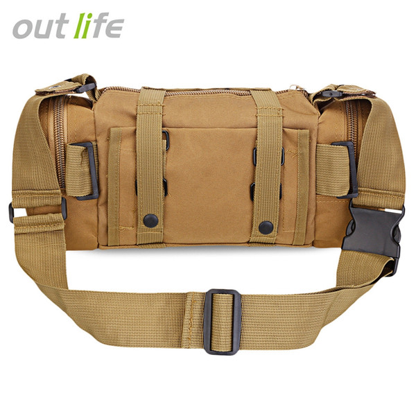 Outlife Multifunctional Tactical Waist Bag Molle Pack Rucksack for Hiking Camping Trekking