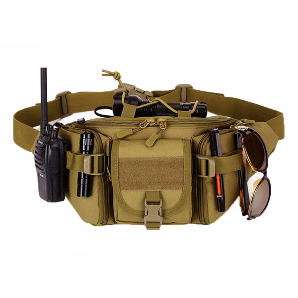 Tactical Molle Bag Waterproof Waist Bag Waterproof Hunting pockets Sports hiking Camping Waist Bags men Bag Belt