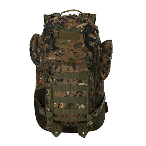 45L Bionic Camouflage Cag Tactical Army Backpacks Molle Travel Outdoor Sports Camping Hiking shoulder Bag Daypack Free Shipping A78