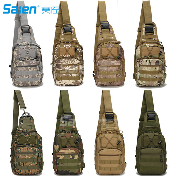 warehouse Outdoor Tactical Shoulder Backpack(+flag patch), Sport Bag Pack Daypack for Camping, Hiking, Trekking, Rover Sling