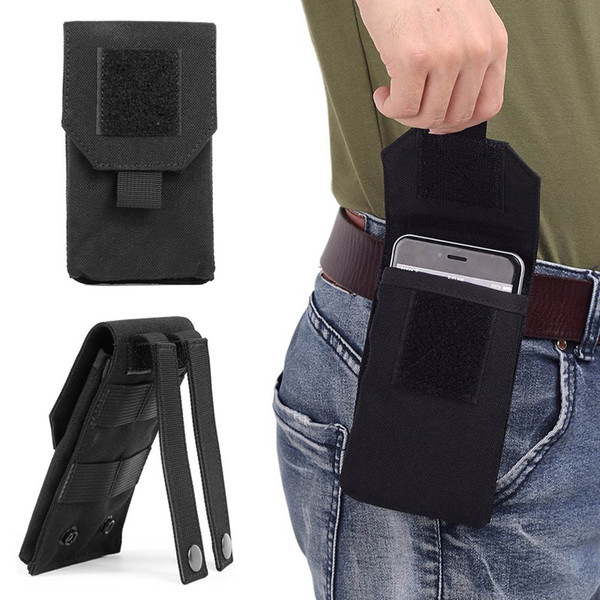 1000D Nylon mobile Phone Case pouch Outdoor Tactical Molle Hip Waist Belt Bag for iPhone x/Samsung/HuaWei