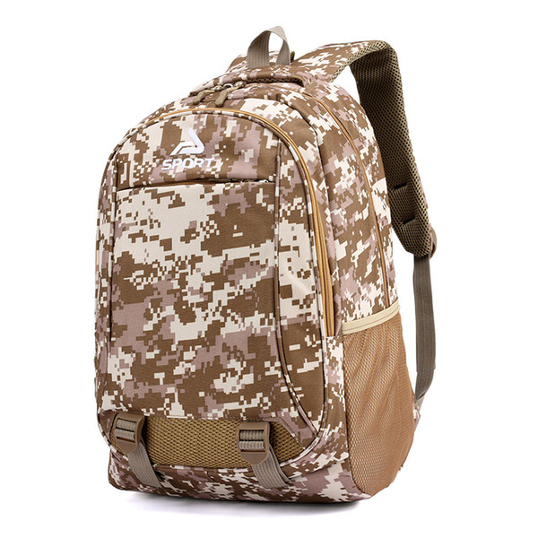 Newest brand casual nylon camouflage backpack 16 inches 3 colors computer travel mountaineering shoulder bag sports tactical rucksacks