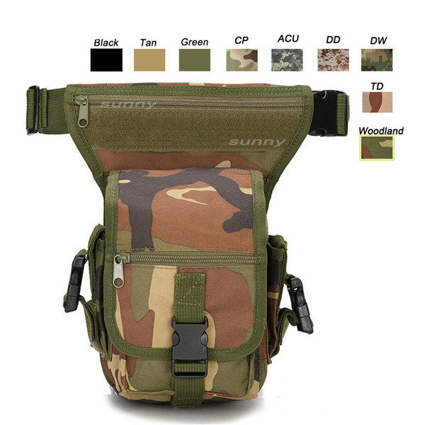 Oudoor Sports Bag Tactical Pack Assault Waistpack Combat Waist Pack Camouflage Waistpack Camo Tactical Leg Bag NO11-450