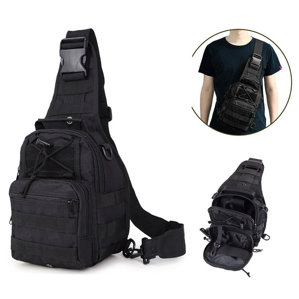 Tactical single Shoulder pack Multi-use waterproof chest cross body sling backpack for Outdoor Hiking Camping climbing