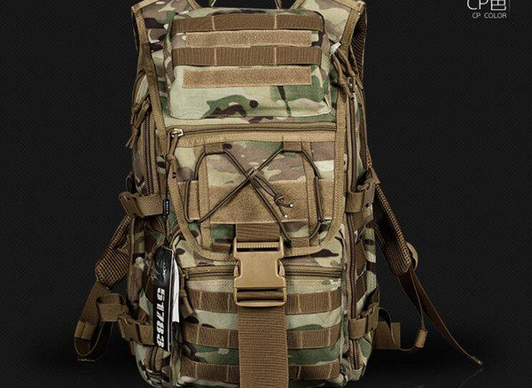 Outdoor attack combat shoulder bag soldier water bag army fan combat commando men's multi-functional tactical backpack