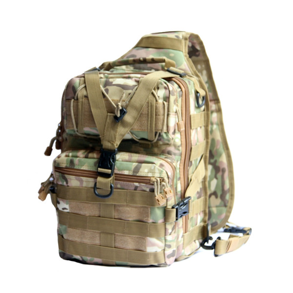 2018 new high quality tactical backpack Lightweight diagonal shoulder bag Camouflage multi-function large capacity outdoor camping bag