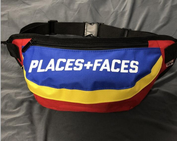 PLACES+FACES pocket P+F 3M reflective chest bag Palace street hip hop shoulder Messenger bag tide men and women