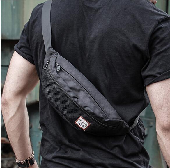 New fashion street hip hop men's multi-function casual shoulder Messenger bag sports cycling fitness bag outdoor