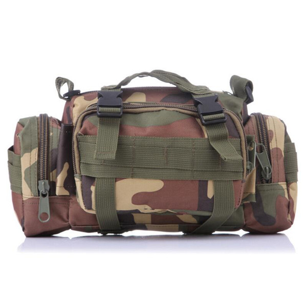 Multifunction 600D Nylon Molle 3P Cycling Waist Bag Camouflage Army Tactical Shoulder Bag Single Shoulder Camera Bags