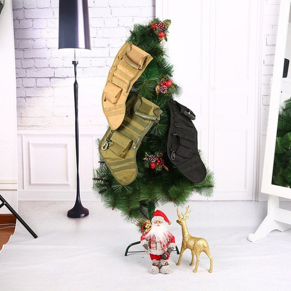 Tactical Molle Christmas Stocking Bag Dump Drop Pouch Utility Storage Bag Combat Hunting Christmas Socks Gift Pack