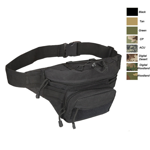 Oudoor Sports Bag Tactical Pack Assault Combat Pack Camouflage Waistpack Tactical Camo Molle Waist Bag NO11-402