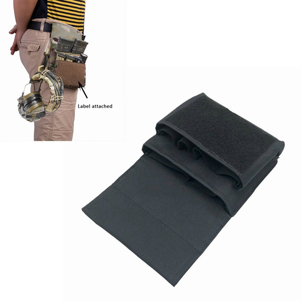 BLACK Shooting Rifle & Pistol Magazine Pouch MOLLE / Belt High Speed Mag Carrier Holds .223 and 9mm Magazine