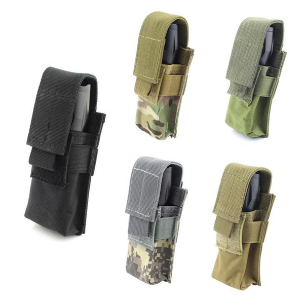 12cm x 5cm x 3cm Outdoor M5 Tactical Flashlight Bag Tactical OC Spray Flashlight Pouch Holster