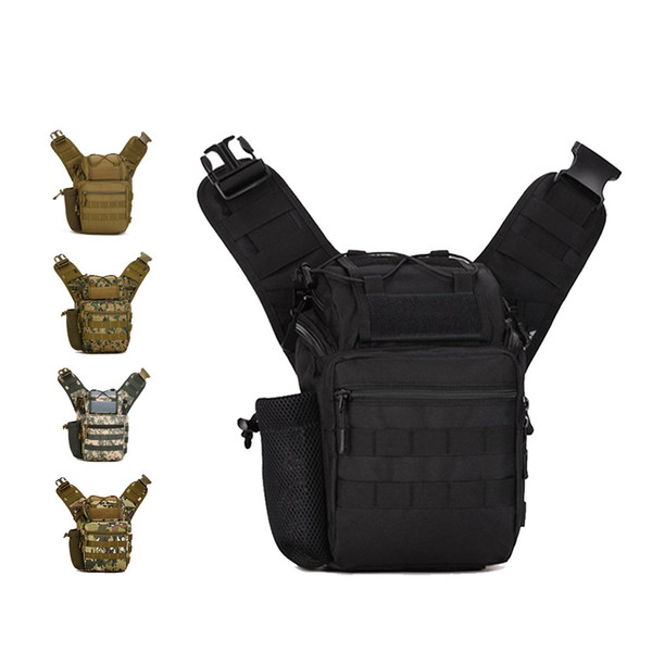 Tactical Messenger Bag MOLLE System Multi - Layered Waterproof Outdoor Leisure Multi-use Package Saddle Bag